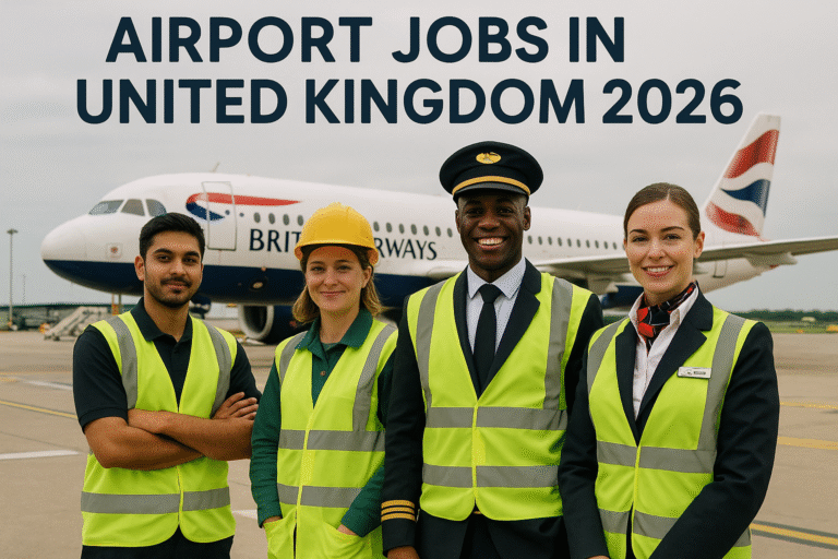 Airport Jobs in United Kingdom 2026 – Ground Staff, Ramp, Baggage & Security Roles